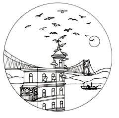 OErol Perili Köşk Pasta Tabağı