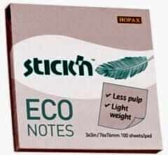 Gıpta Eco Notes Yapışkanlı Not Kağıdı 76x76 100 yp Pastel Pembe