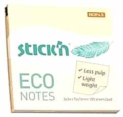 Gıpta Eco Notes Yapışkanlı Not Kağıdı 76x76 100 yp Pastel Sarı