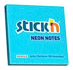 Gıpta Yapışkanlı Not Kağıdı 76x76 100 yp Neon Mavi