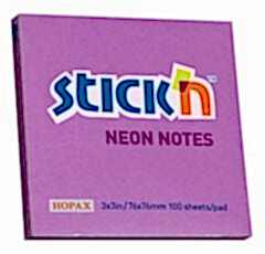 Gıpta Yapışkanlı Not Kağıdı 76x76 100 yp Neon Mor