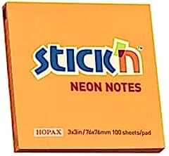 Gıpta Yapışkanlı Not Kağıdı 76x76 100 yp Neon Turuncu