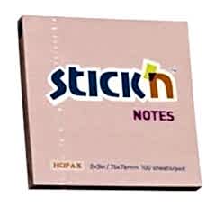 Gıpta Yapışkanlı Not Kağıdı 76x76 100 yp Pastel Pembe