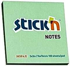 Gıpta Yapışkanlı Not Kağıdı 76x76 100 yp Pastel Yeşil