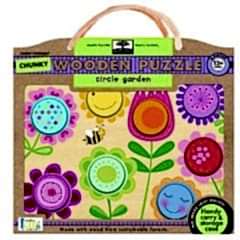 Green Start Circle Garden Chunky Wooden Puzzle