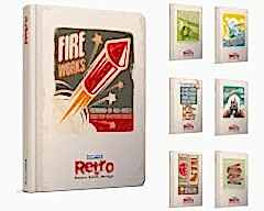 Retro 20x28 Sert Kapak 120 yp Çizgili Defter